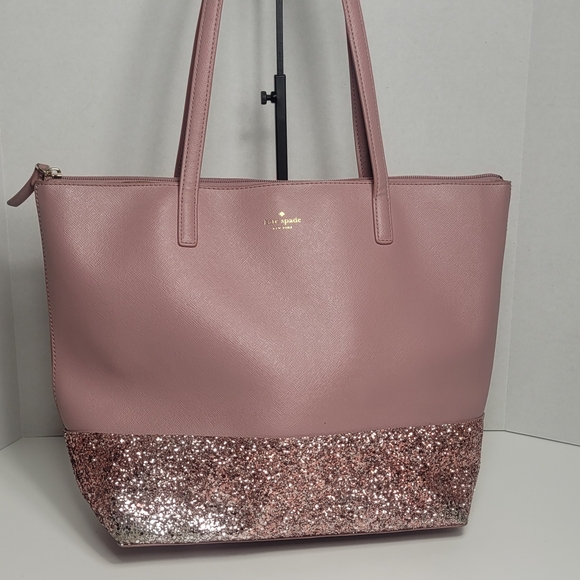 kate spade Handbags - Kate Spade Pink Glitter Tote Bag